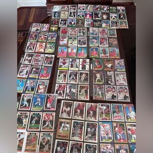 100+ MLB Cincinnati Reds Baseball Cards Lot 1970's - 2000's Rose Griffey